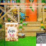 Blank Garden Flags 3-layer Fabric Double Sided Sublimation Lawn Yard Banner for Heat Transfer Vinyl 12X18 In 40 Pack White WANZELONYO