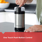 BLACK+DECKER One Touch Coffee Grinder, 2/3 Cup Coffee Bean Capacity, Spice Grinder, One Touch Push-Button Control -150 Watts -Stainless Steel Blades BLACK+DECKER