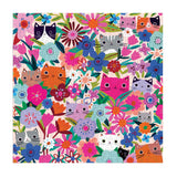 Mudpuppy Blooming Cats – 500 Piece Family Jigsaw Puzzle with Colorful and Fun Illustrations of Floral Themed Cats for Children Ages 8 and Up Mudpuppy