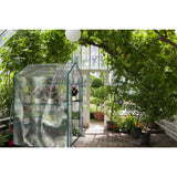 Greenhouse - Walk in Greenhouse with 8 Sturdy Shelves and PVC Cover for Indoor or Outdoor Use - 56 x 56 x 76-Inch Green House by Home-Complete Home-Complete