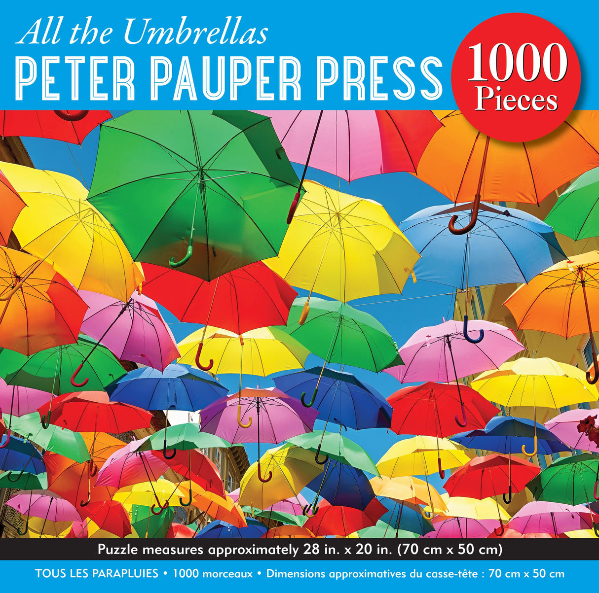 All the Umbrellas 1000 Piece Puzzle PETER PAUPER PRESS