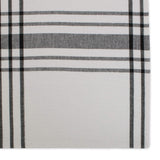 DII Home Sweet Farmhouse Plaid Tabletop Collection, Placemat Set, 13x19, French Stripe Black, 6 Piece DII