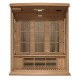 DYNAMIC SAUNAS Maxxus MX-K306-01 Elite 3-Person Near Zero EMF (Under 2 MG) FAR Infrared Sauna, (Canadian Hemlock) Curb Side Delivery DYNAMIC SAUNAS