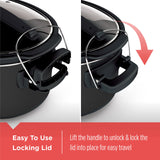 BLACK+DECKER 7-Quart Slow Cooker, SCD4007, Chalkboard Exterior, Locking Lid, 3 Heat Settings, Removable Stoneware Crock BLACK+DECKER