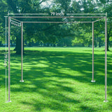 Niemro Canopy Bed Frame, Metal Stainless Steel Four Corner Bed Mosquito Net Frame Bracket Fit for Queen Size Bed, Firmly Fixed to Floor and Not Wobbly. Niemro