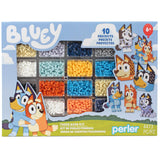 Perler 80-57182 Bluey Fused Bead Deluxe Box Kit, 10 Unique Patterns, Multicolor, 4473 Pieces Perler