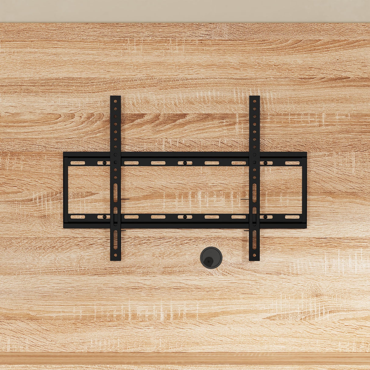 Homsee 70" W Mobile Wall Unit Entertainment Center with Height Adjustable TV Mount Stand for TVs up to 65", Rolling TV Stand Media Console Table with Storage Shelves & Drawers for Living Room, Oak Homsee