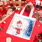 Joyclub 10 Pack Sublimation Tote Bags Blanks Bulk Polyester Canvas Bags Reusable Grocery Bags to Decorate Painting Crafting Sublimation DIY For Gift Joyclub