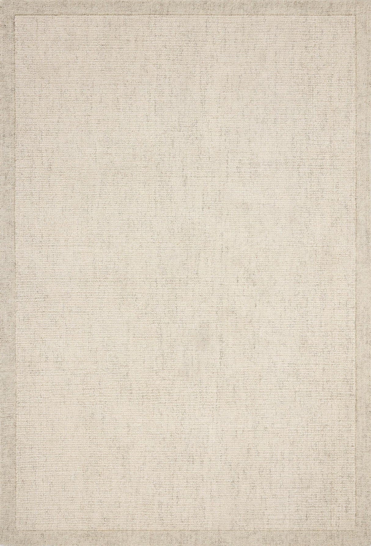 Loloi Magnolia Home by Joanna Gaines Henley Collection HNY-01 Ivory/Smoke 5'-0" x 7'-6" Area Rug Loloi