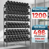 Romorgniz 82" H X45 W X18 D Storage Shelves with Wheels, 6 Tier Wire Shelving Adjustable Metal Shelving Pantry Shelves Capacity 1200LBS for Garage Shelving, Pantry, Kitchen, Closet, Commercial, Black Romorgniz