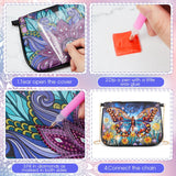 Geyoga 2 Pcs Diamond Painting Purses Diamond Art Kits for Adults Butterfly Handbag Crossbody Bag 5D DIY Shoulder Makeup Bag Chain Leather Clutch Purse Geyoga