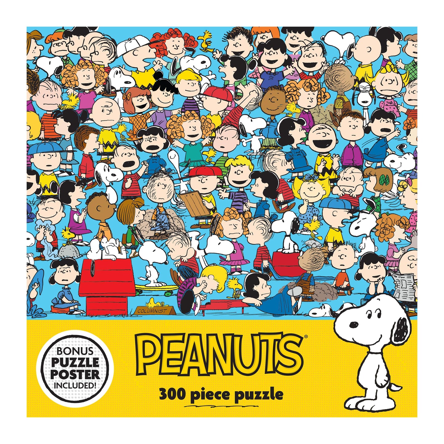 RoseArt - Peanuts - Peanuts Cast of Characters - 300 Piece Jigsaw Puzzle for Adults