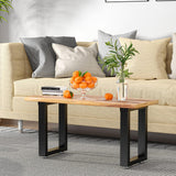 SKYSEN 16" Metal Table Legs, Desk Legs, Coffee Table Legs,Bench Legs for Desk, Coffee Tables, Dining Tables, Benches-16 * 11.8" Square Shape- Heavy Duty- Thickened Material- Black(zt-z-16"*11.8") SKYSEN