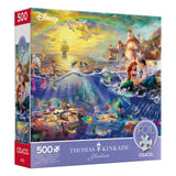 Ceaco - Foil Puzzle - Disney - Thomas Kinkade - The Little Mermaid - 500 Piece Jigsaw Puzzle Ceaco