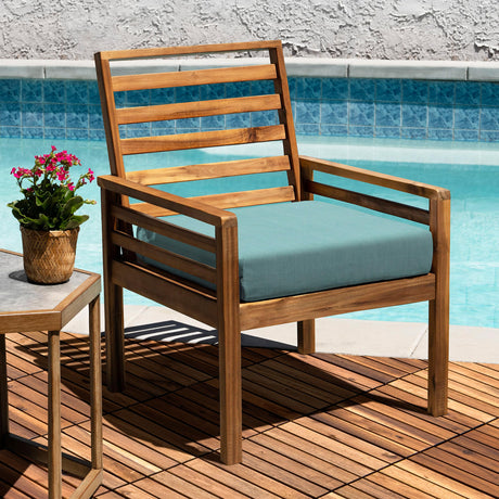 VICTORY RELAX Acacia Wood Flooring Interlocking Deck Tiles for Patio Decor 9 Pcs 6 Slats VR Natural - Waterproof Indoor & Outdoor Decor - Balcony Garden Decking Tile (12.24 * 12.24 * 0.75 inches) VICTORY RELAX