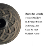 BACKYARD EXPRESSIONS PATIO · HOME · GARDEN 911554 21 Pound Umbrella Base, Bronze BACKYARD EXPRESSIONS PATIO · HOME · GARDEN