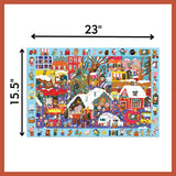 Mudpuppy Christmas Market – 64 Piece Search & Find Jigsaw Puzzle Featuring Festive Critters Shopping Around The Christmas Market and Over 40 Hidden Images to Find Mudpuppy
