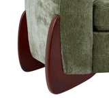 Christopher Knight Home Taki 89 Inches Sofa Couch, Cozy Chenille Upholstered 3-Seater Sofa, Wood Frame Couches, Comfy Home Sofa Living Room and Office, Lounge Seating with Armrests, Olive Green Christopher Knight Home