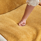 VASOENY 129.53" U Shape Modular Sectional Sofa, Raindrop Velvet Fabric Oversized Sectional Couch, 6 Seat U Shaped Couch with Soft Pillows for Living Room, Office, No Assembly Require VASOENY