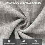 DURASPACE 78.4'' Convertible Folding Sofa Bed, Floor Sleeper Sofa Couch with Fixed-Shape Frame, Compression Comfy Couch in a Box, Boneless Modular Loveseat for Living Room (Chenille Gray) DURASPACE