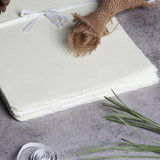 LEATHER VILLAGE Watercolor Paper - 6 X 4 inches, 50 Sheets - Mixed Media Watercolor Paper - 150 GSM Thick Deckle Edge Virgin Cotton Handmade Paper - Off White LEATHER VILLAGE