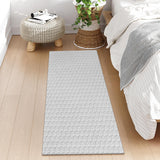 Collive Hallway Runner Rug 2x6 Kitchen Runner Rugs Non Slip Rubber Backed Gray Cotton Carpet Washable Farmhouse Rug Runners for Hallways Boho Floor Runners for Bedroom Entryway Laundry Collive