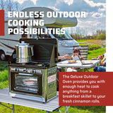 Camp Chef Outdoor Oven - Outdoor Oven for Camping Gear & Outdoor Cooking - Internal Dimensions 11" L x 16" W x 9" H Camp Chef