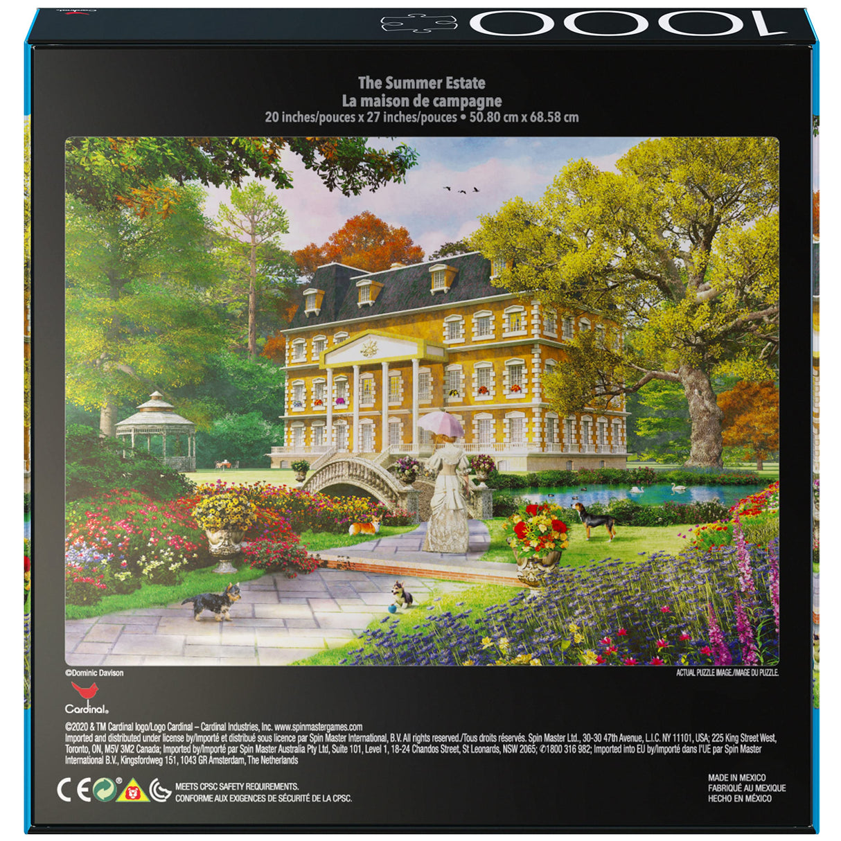2-Pack of 1000-Piece Jigsaw Puzzles, Pine Cabin & Summer Estate | Puzzles for Adults and Kids Ages 8+, Amazon Exclusive Spin Master Games