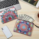 Geyoga 4 Pcs Mandala Diamond Painting Handbag Elegant 5d DIY Diamond Bags Zipper Special Shaped Handmade Purses for Women Art Craft Gift Geyoga