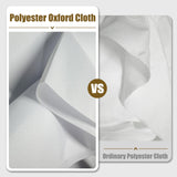Blank DIY Banners Polyester Oxford Cloth White Banner with Hanging Rope for Wall Signs Writing DIY Painting Indoor Outdoor Office Camping Yard Birthday Party Decorations Supplies 4x2ft-BECKTEN BECKTEN