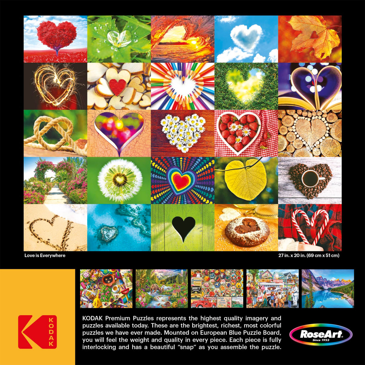 RoseArt - Kodak Premium - Love is Everywhere - 1000 Piece Jigsaw Puzzle for Adults RoseArt
