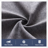 Weture Oversized Recliner Sofa with Heat and Massage, Wall-Hugger Reclining Sofa with Cup Holders and USB Port, Big Large 3-Seater RV Recliner Couch Sofa for Living Room (Fabric, Grey) Weture