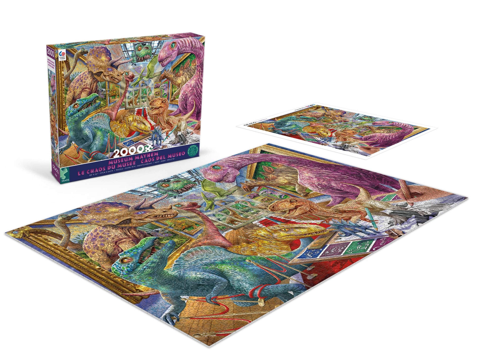 Ceaco - Steve Sundram - Museum Mayhem - 2000 Piece Jigsaw Puzzle - WoodArtSupply