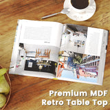 Bigbiglife Living Room Coffee Table Set of 3, Industrial Triangular-Design Coffee Table and 2 End Side Tables, 3 Piece Living Room Table Set with Large Storage for Apartment Home (Rustic Brown) Bigbiglife