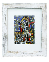 Anfoto Photo Picture Frame 8x10, White -Wood Grain Style Anfoto