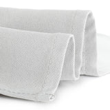 Gee Di Moda Cloth Napkins - 17 x 17 Inch White Dinner Napkins - Set of 12 Soft & Absorbent Washable Fabric Cloth Table Napkins with Hemmed Edges for Hotel Restaurant, Holiday Parties & Wedding Gee Di Moda