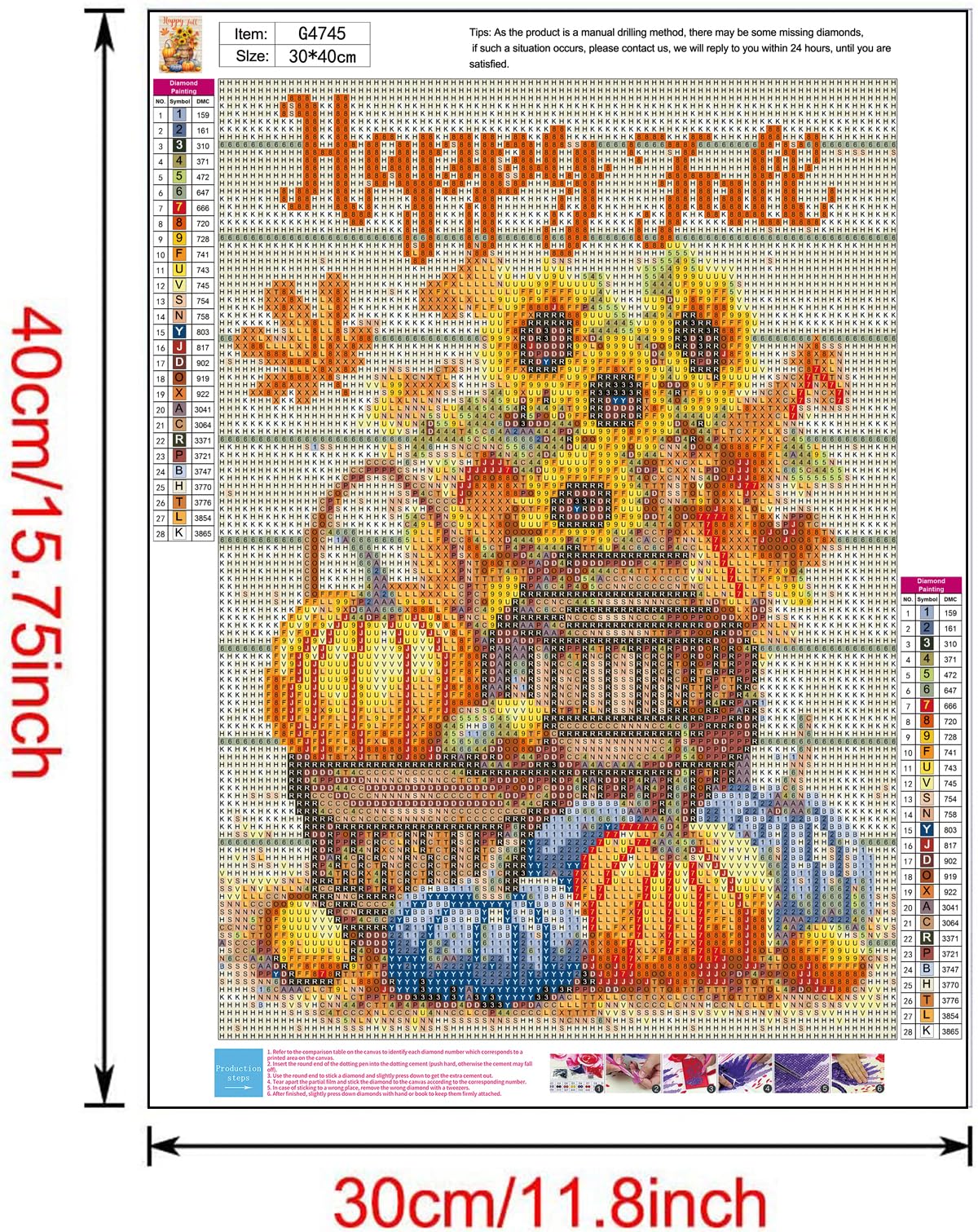 MjhRcll Fall Diamond Painting Kits for Adults,Autumn Diamond Art Kits Full Round Drill,Pumpkins and Sunflowers Picture Paint by Diamonds for Gift and Holiday Decor 12X16 Inch MjhRcll