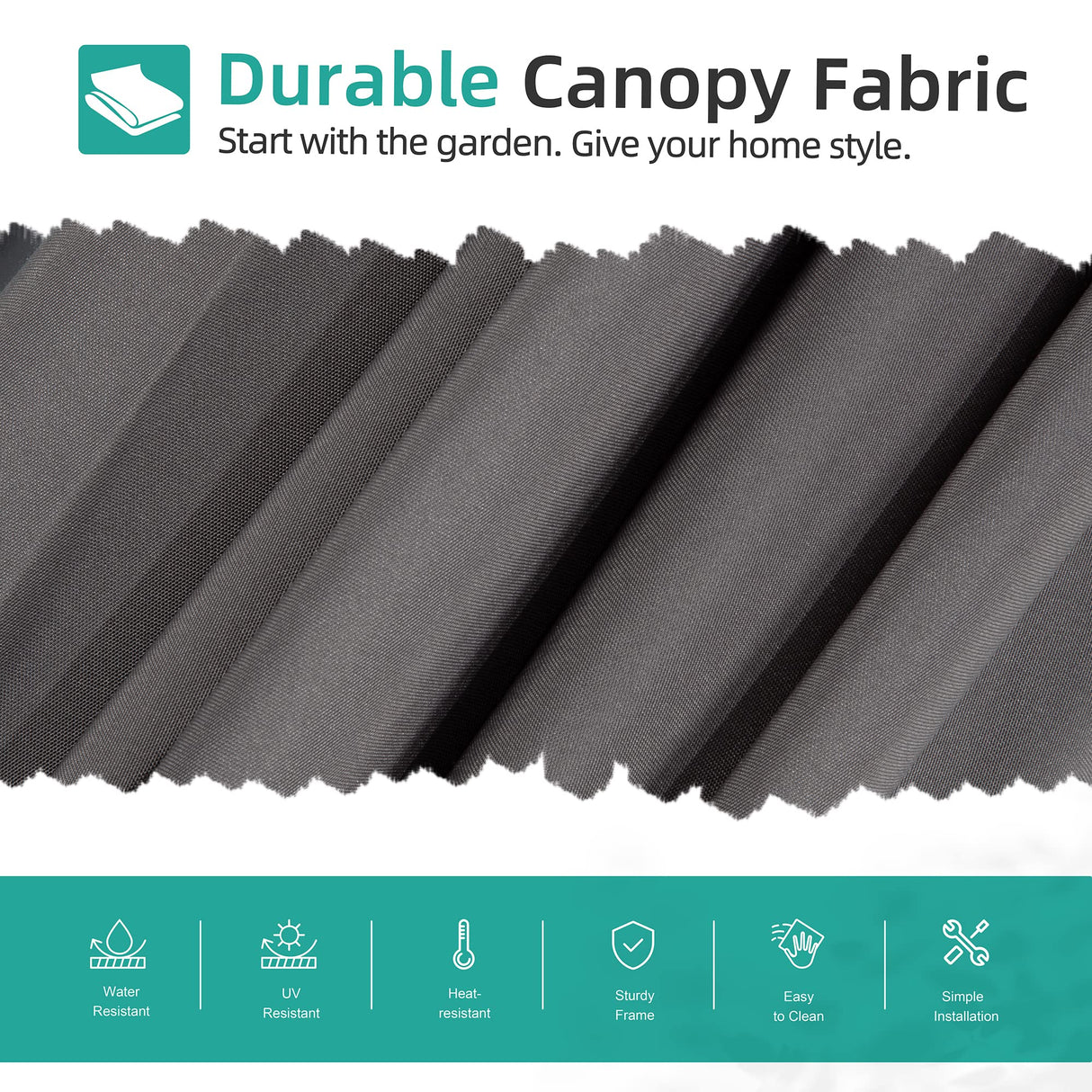 Shintenchi Patio Offset Umbrella with Easy Tilt Adjustment,Crank and Cross Base, Outdoor Cantilever Hanging Umbrella, Sunshade Umbrella Canopy, Dark Gray Shintenchi