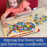 The Learning Journey Lift & Learn Puzzle - USA Map Puzzle for Kids - Preschool Toys & Gifts for Boys & Girls Ages 3 and Up - United States Puzzle for Kids - Award Winning Toys The Learning Journey
