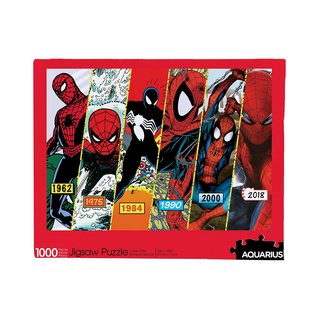 AQUARIUS Marvel Spider-Man Puzzle (1000 Piece Jigsaw Puzzle) - Glare Free - Precision Fit - Officially Licensed Marvel Merchandise & Collectibles - 20 x 28 Inches AQUARIUS