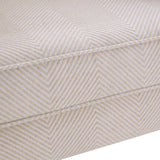 HUIMO Living Room Chair Upholstered High Back Armchair Retro Printed Wingback Chair in Linen for Bedroom & Study Comfy Accent Sofa Chair Reading Chair Holds 300lbs (Navy Blue) (1, Tan with Lines) HUIMO