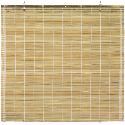 Red Lantern Burnt Bamboo Cordless Window Shade - Natural 36" W