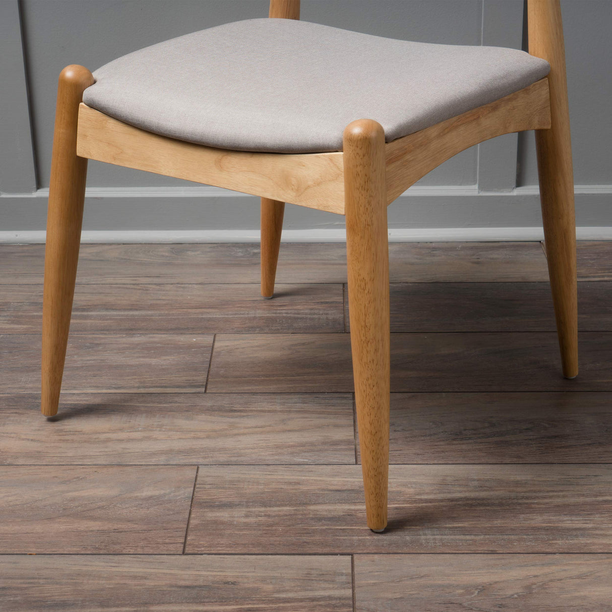 Christopher Knight Home Francie Fabric with Oak Finish Dining Chairs, 2-Pcs Set, Beige Christopher Knight Home