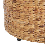 SAFAVIEH Home Collection – Jesse Wicker Coffee Table, Fully Assembled, Natural Fiber Accent Coffee Table with Iron Legs, Modern Coastal Style (SEA7035A) SAFAVIEH