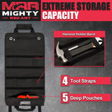 Mighty Red Ant Tool Roll - Tool Bags | Roll Up Tool Bag | Tool Bag Organizer | Tool Roll Up Bag W/5 Large Pouches | Tool Roll Bag for Men | Rolling Tool Bag | Gifts for Dad | Heavy Duty Tool Bag Mighty Red Ant