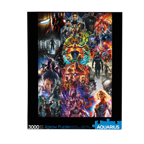 AQUARIUS Marvel Avengers Collage (3000 Piece Jigsaw Puzzle) - Glare Free - Precision Fit - Officially Licensed Marvel Merchandise & Collectibles - 32 x 45 Inches AQUARIUS