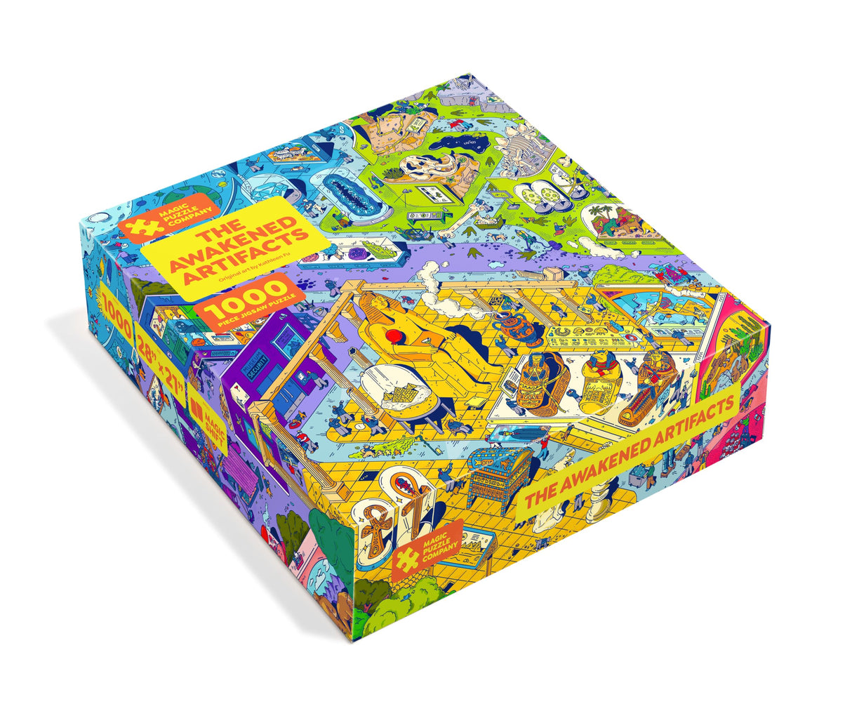Magic Puzzles 3-Pack • Series Four • Big Rock City, The Awakened Artifacts, & The Peckish Pirates • 1000-Piece Jigsaw Puzzles from The Magic Puzzle Company Magic Puzzle Company