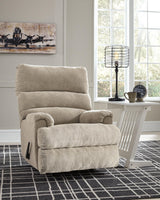 Signature Design by Ashley Man Fort Traditional One Pull Rocker Recliner, Beige Signature Design by Ashley