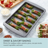 Chicago Metallic Everyday Non-Stick Small Baking Cookie Sheet. Perfect for making cookies, one-pan meals, roasted vegetables, and more Chicago Metallic