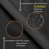 Baner Garden Patio Furniture Covers,Outdoor Furniture Cover Waterproof,Patio Furniture Set Covers for 3 Piece Outdoor Bistro,Patio Sofa Covers Set for 2 Chairs and Coffee Table,Black BANER GARDEN